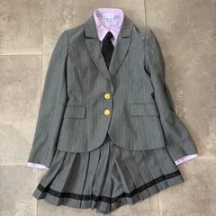 【160cm】女の子 フォーマル4点セット 卒業式 スーツ ワンタッチネクタイ