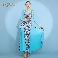 【新品未使用】波の香り 新作 モダンダンス ワンピース 社交ダンス