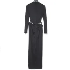未使用 cult gaia カルトガイア KERI カットアウトディテール 長袖 マキシ丈 ドレス ワンピース Mサイズ ブラック レディース 古着 中古 USED