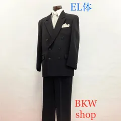 used　メンズ　礼装礼服　ダブル　上下セット　ＥＬ体　スーツ　ブラック　礼服