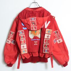 PINK HOUSEピンクハウス ジャム瓶柄 ブルゾンma-1赤レッドゼッケン 激レア！】ピンクハウス☆繊細なジャム瓶刺しゅうが目を惹く