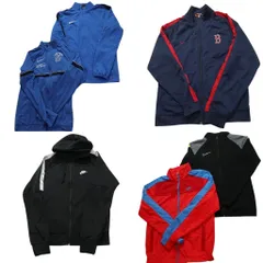 古着卸 まとめ売り ナイキ フルジップ ジャージ 6枚セット (メンズ S ) フーディー レッドソックス MLB プロチーム 中古 古着 NC2320