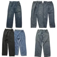 古着卸 まとめ売り リーバイス 560 デニム パンツ 6枚セット (メンズ 36 /34 /33 /32 /30 ) インディゴブルー ブラック 中古 古着 ND0675