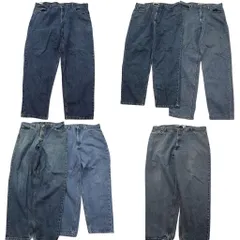 古着卸 まとめ売り リーバイス 560 デニム パンツ 6枚セット (メンズ 38 /40 /46 ) インディゴブルー フェード アメカジ 中古 古着 ND0673
