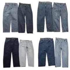 古着卸 まとめ売り リーバイス 550 デニム パンツ 8枚セット (メンズ 38 /40 ) ペインティング グランジ 中古 古着 ND4866