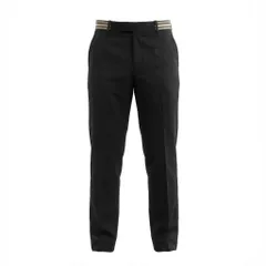 37a26 Alexander McQueen アレキサンダー マックイーン イタリア製 テーパードスラックスパンツ ボトムス  418017 QGU68 44 ブラック ウール ブラックo07tのサムネイル