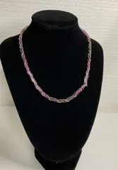 K18WG 色石 ネックレス 30.5ct 約15g 華やか 上品 デザイン