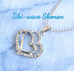 レディースネックレス   Wシルバーハートデザイン &   クリアジルコニア L-880