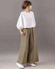 セットアップ 即購入OK レディース ブラウス パンツスーツ 長袖 カジュアル きれいめ 韓国 パンツセット トップス ワイドパンツ 上下セット ロングパンツ オールインワン ゆったり 大きいサイズ 大人