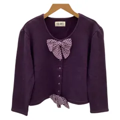 ♪♪PINK HOUSE ピンクハウス レディース カーディガン ジャケット リボン 水玉  パープル