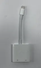 【HY】【美品】Apple アップル Lightning ? USB 3 カメラアダプタ A1619 MK0W2AM/A iPhone・iPad対応 充電しながらUSB機器使用可能 純正変換アダプター[定形外郵便、送料無料]HY003