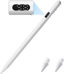 【HY】【新品】ELECOM エレコム アクティブタッチペン P-TPACSTAP12WH iPad対応 高精度ペン先 充電式 ホワイト パームリジェクション機能搭載 スタイラスペン[ゆうパケット発送、送料無料]HY003