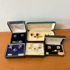 カフリンクス　ネクタイピン　タイタック　５箱　まとめ売り　専用箱付き