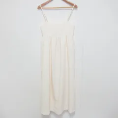 美品 23SS UNITED ARROWS ユナイテッドアローズ ジャカード キャミソール ワンピース 15266993790 サイズ38 アイボリー レディース 古着 中古 USED