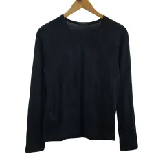 アダムエロペ Adam et Rope' セーター ニット プルオーバー Vネック アーガイル 長袖 40 紺 ネイビー