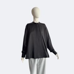 LOHEN ローヘン ブライトサテンフロントタックブラウス ブラウス