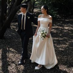 ウェディングドレス 結婚式 花嫁 二次会 ドレス ブライダル L27 | Mercari