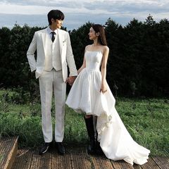 ウェディングドレス 結婚式 花嫁 二次会 ドレス ブライダル L27 | Mercari