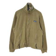 00年代 ポルトガル製 patagonia パタゴニア フリースジャケット アウトドア カーキ(メンズ M)中古 古着 X2456