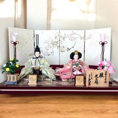 雛人形　お代理様とお雛様のセット　久月【超メルカリ市】価格 正規品】ひな人形 久月 立親王飾り 雛人形 - メルカリ