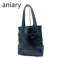 aniary アニアリ レザートートバッグ ブラック 黒 本革 A4収納可
