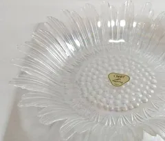 昭和レトロ　カメイガラス　ひまわり大皿