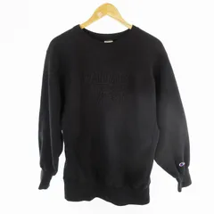 チャンピオン CHAMPION 90’S USA製 REVERSE WEAVE リバースウィーブ PALMER パーマー カレッジ スウェット トレーナー ロゴ 刺繍 黒 ブラック L ヴィンテージ オールド