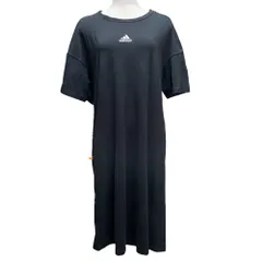 美品 adidas アディダス オープンバック テックドレス ワンピース 小さいサイズ XS ブラック レディース 古着 中古 USED