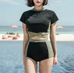 【新品?未使用】 水着 レディース水着 ビキニ ビーチ 海 タンキニ セパレート スイムウェア/水泳/みずぎ/ミズギ/ママ水着/体型カバー/セク