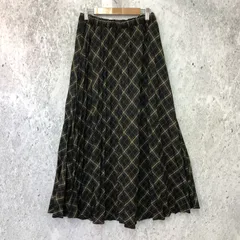 earth music&ecology アースミュージックアンドエコロジー チェック プリーツ スカート チェック ブラック Fサイズ 〇◇