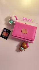 サンリオ ハローキティ 財布 ホットピンク タニングキー 3段 二つ折り財布