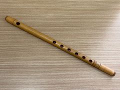 篠笛 紫水流 大岡紫水 獅子田籘巻 7穴 7本調子 和楽器 竹製 横笛
