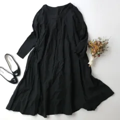 nest Robe ネストローブ 麻100% フレアワンピース (63E＋8006)26H☆