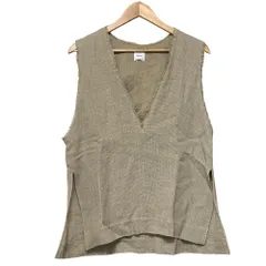 美品 24SS Spick & Span スピックアンドスパン リネンツイードベスト プルオーバー 24051200214010 ベージュ レディース 古着 中古 USED