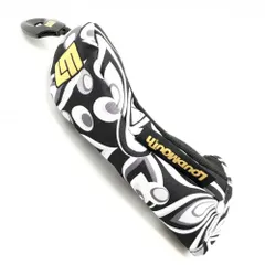【超美品】ラウドマウス ヘッドカバー(UT) 黒×グレー ジャガデリック柄 ユーティリティ ゴルフ LOUDMOUTH