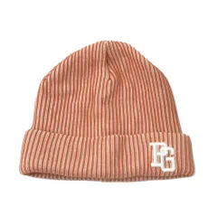 PEARLY GATES パーリーゲイツ  ニット帽 ストライプ柄 オレンジ系 FR [240101594882] ゴルフウェア ストスト