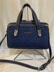Samantha Thavasa 2way スタッズ付き デニムバッグ ネイビー