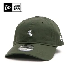 ニューエラ【ＮＥＷ ＥＲＡ】9TWENTY MLB バッターマンロゴ メタルバックル シカゴ・ホワイトソックス ダークシーウィード キャップ 920 ミニロゴ 帽子 ユニセックス