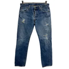 Levi's 501 デニムパンツ W34 ブルー リーバイス ボタンフライ アメカジ ジーンズ デニム コットン 2601-368