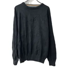 TOMMY HILFIGER GOLF コットンニット セーター M ブラック トミーヒルフィガー コットン100% 無地 プルオーバー シンプル 秋物 a801-6027