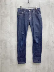 ブランド不明 スキニー デニムパンツ size30/ネイビー ■■レディース