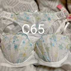 新品  チュチュアンナ  上下セット  C65 ブラ＆ショーツ ホワイト ㊵  定価2198円