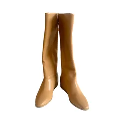  UNITED ARROWS green label relaxing ユナイテッドアローズ グリーンレーベルリラクシング ロングブーツ ベージュ レディース Mサイズ【DD132】