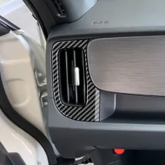 送料無料 2021年 本田 N-ONE 専用 左右出風口フレーム ABS製 3点セット カーボンファイバー/光沢ブラック