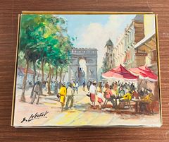 Millard ミラード 油彩 F3 真作 外国風景画 油絵 キャンバス - メルカリ