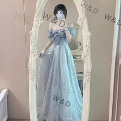 【送料無料】オフショルダー パーティードレス 上品 エレガント プレミアム 大人可愛い フォトジェニック 特別な日 記念日 成人式 舞台 着物 ふわふわチュール 甘くロマンティックな雰囲気をまとう、上品なふんわりチュールのオフショルダードレス