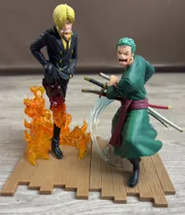 ONE PIECE フィギュア LOG FILE SELECTION FIGHT vol.1.2 ロロノア・ゾロ サンジ 2体セット バンプレスト アニメ 模型