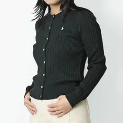 ポロラルフローレン キッズ POLO RALPH LAUREN KID'S 【新品未使用・訳アリ】 ミニケーブル コットン カーディガン ブラック 313543047 005