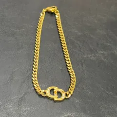 【豊】CD クリスチャンディオール ブレスレット ゴールドカラー 【516MS】A26