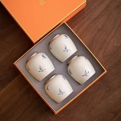 【新品未使用】草木灰茶葉缶陶磁器密封缶ミニ缶携帯茶旅行花茶缶文創お土産